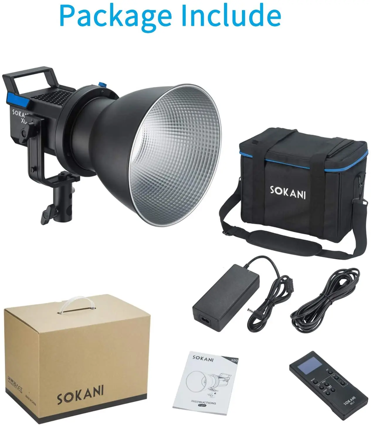 SOKANI /sutefoto портативный фотографический свет комплект 5600K светодиодный видео для DSLR-камеры видеокамеры Фото студийное оборудование