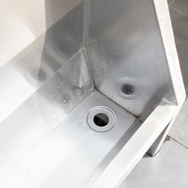 CE Certificate Custom Size Male Floor Standing Stainless Steel Slab Trough Urinal for School