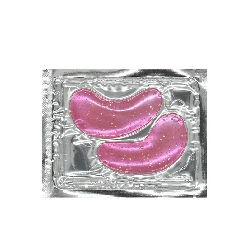 Crystal Pink Gold Eye Mask Dark Circle Hydrogel Eyemask Collagen Gel Brightening Moisturizing Glitter Eye Bag Patch