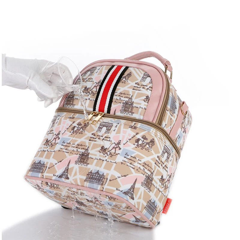 
New design dupont dual compartment insulated lunch dry style ice pack gel brick cooler bag 