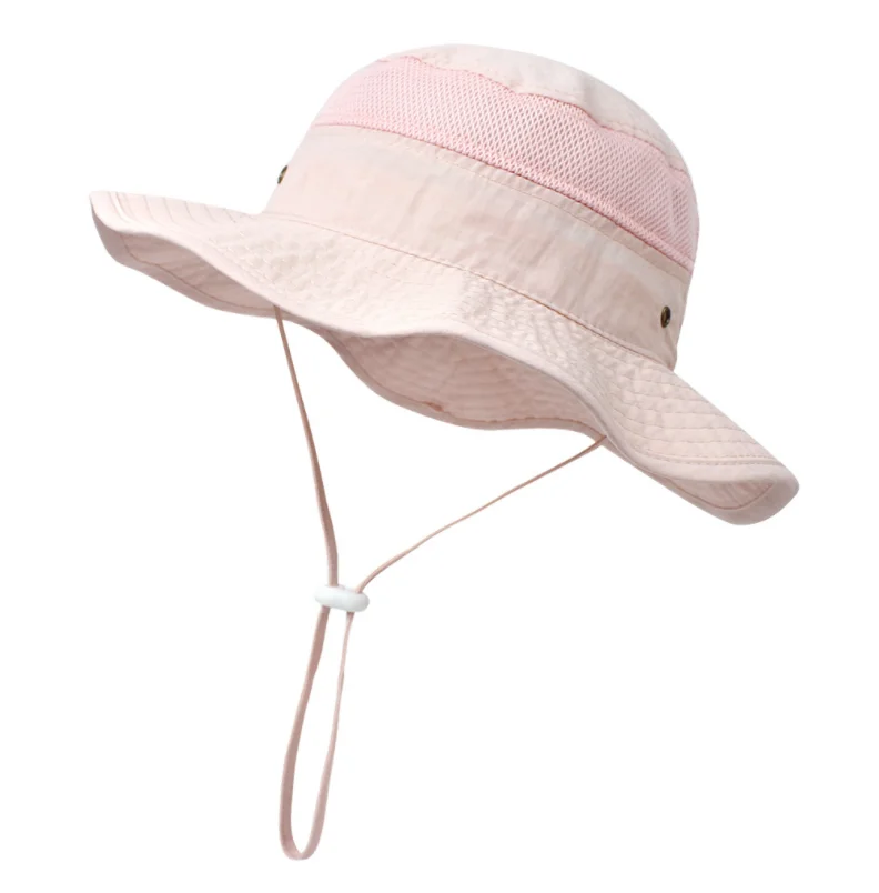Amazon Hot Sale UPF50+ Wide Brim Mesh Kids Sun Hat Toddler Baby UV Protection Hats