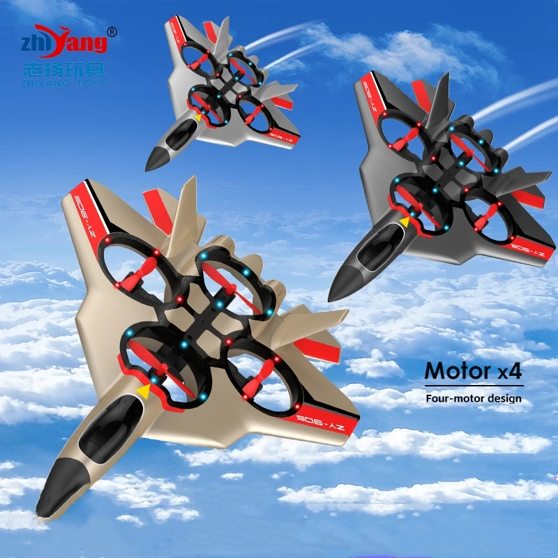 Newest Design Anti-Collision Four Axis Aircraft Remote Control Glider RC Airplane With Led Light