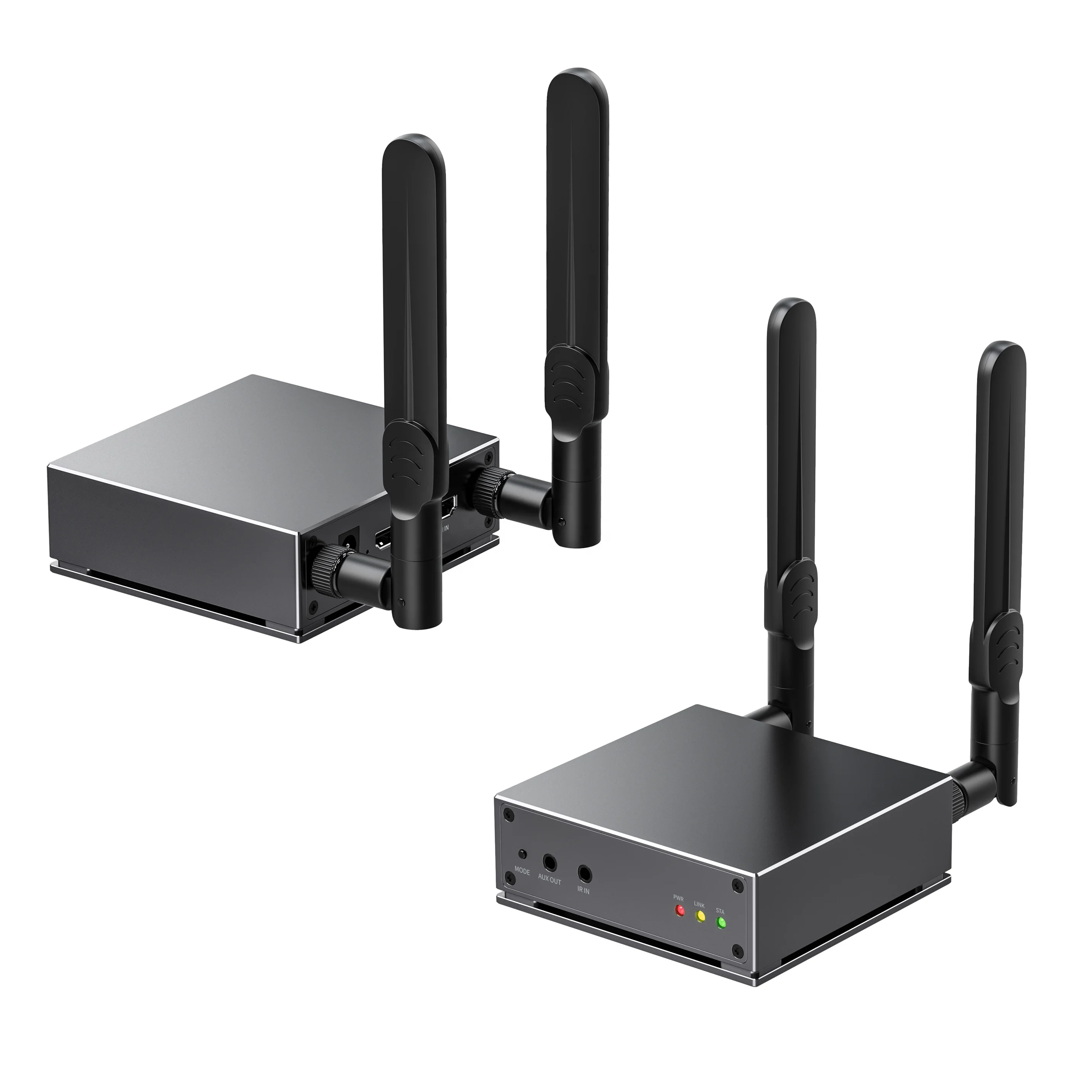 200m Wireless 1 Transmitter and Max 4 Receiver HDMI Video Extender 1x4 1 To 4 for DVD STB Camera Computer PC To TV Monitor