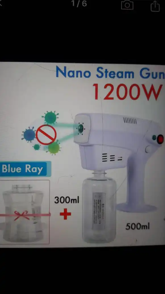High Quality  Price low Portable Blu-Ray Anion Nano Spray Gun Nano Sterilizing Steam Gun