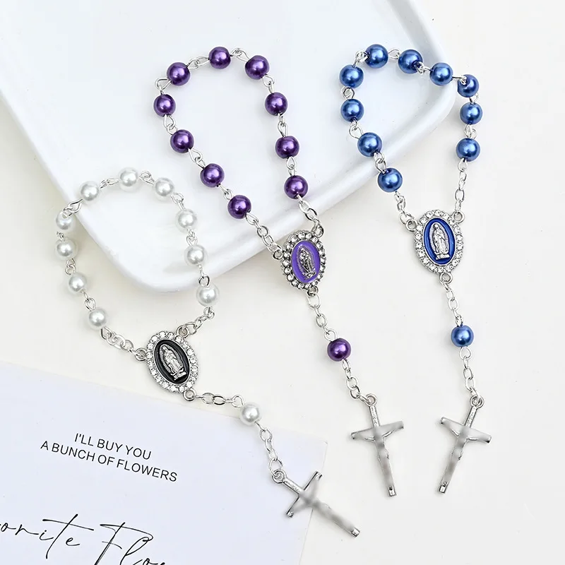 Браслет с жемчугом и карманами 10 мм