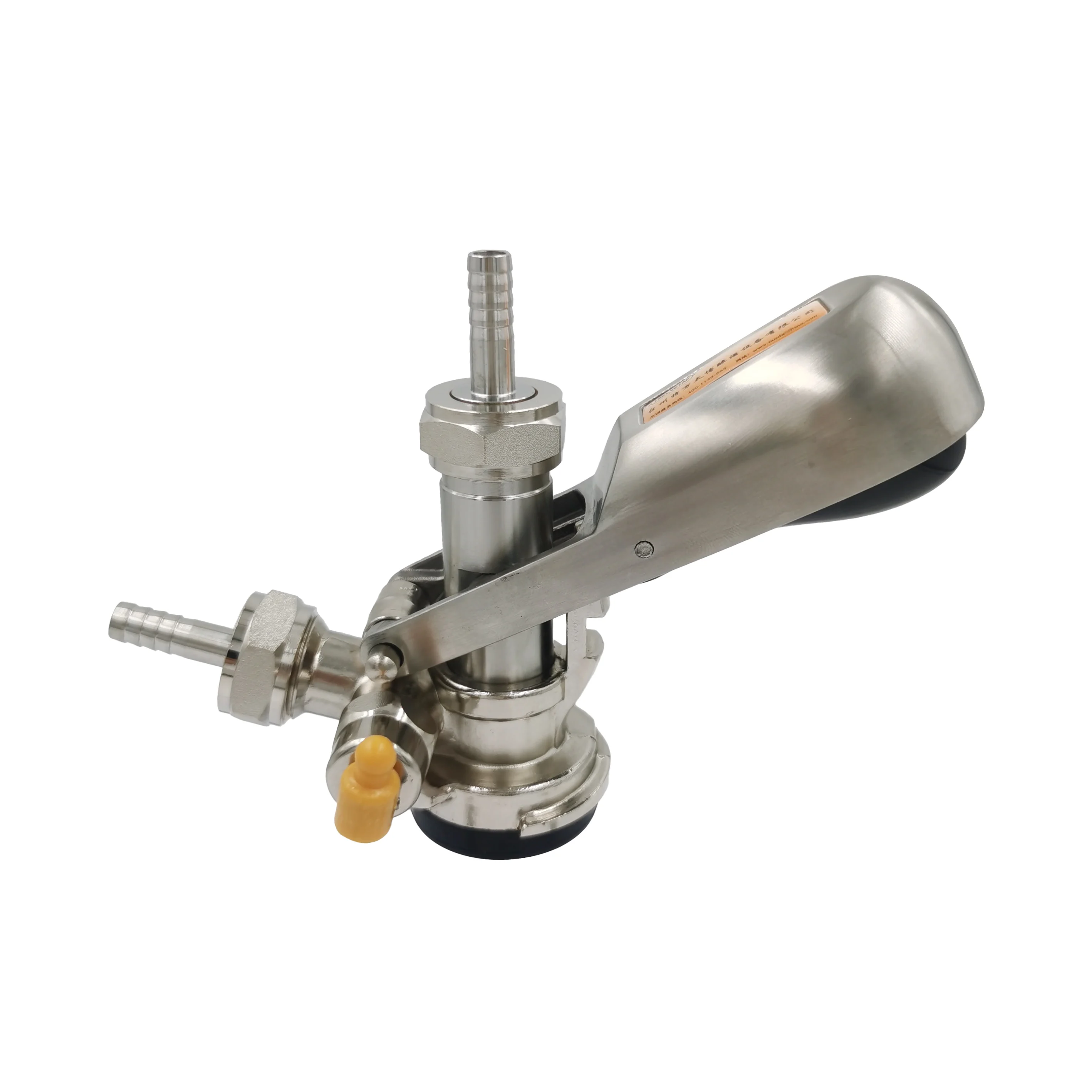 
TWELVETAP D-Type Keg Coupler Dispenser- Beer Tap for Keg with Safety Pressure Relief Valve Home brewing Club Bar Beer Coupler 