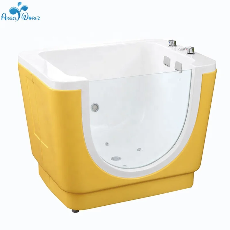 Modern Design Portable Whirlpool Baby Spa Eco-friendly Acrylic Thermostatic Bath Includes Drainer Freestanding