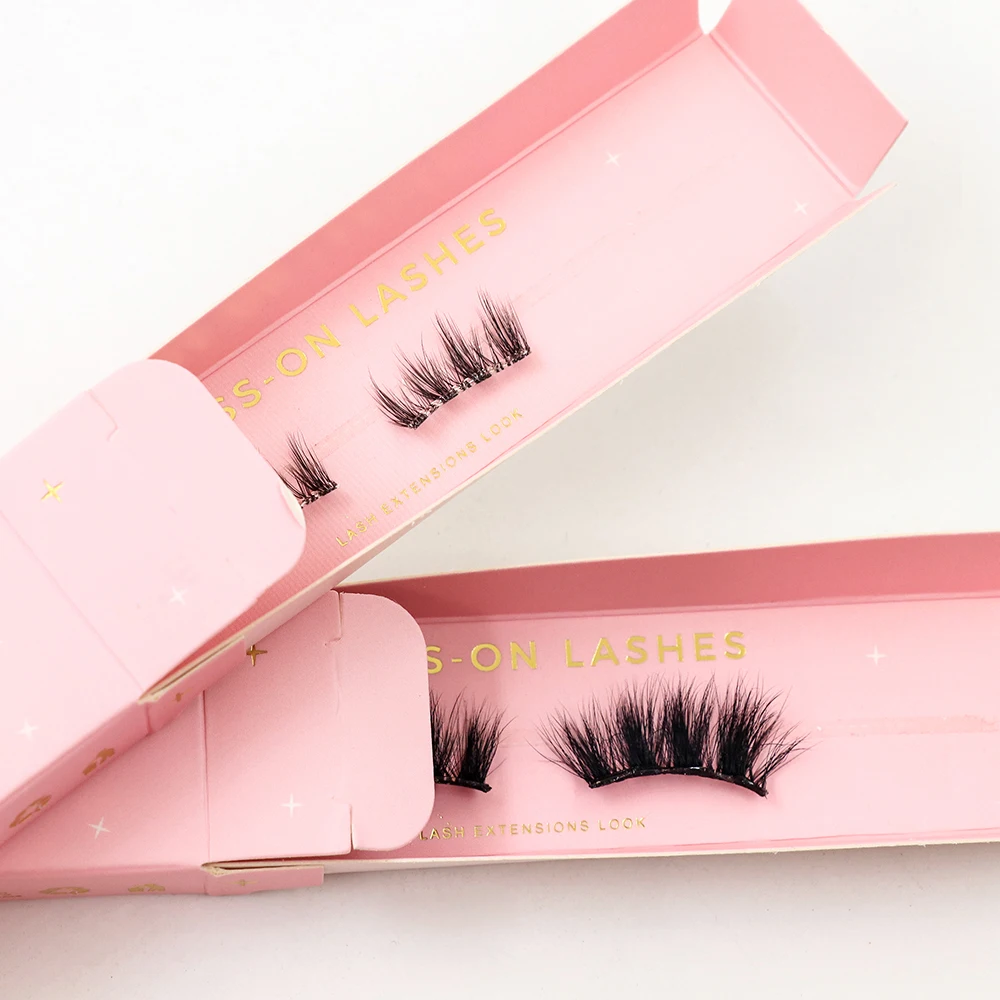 New 5-10 Day Hold Press On Self Adhesive No Glue Needed Pre Bond Pre Glue Lashes Waterproof Cluster Strip Lash Extension