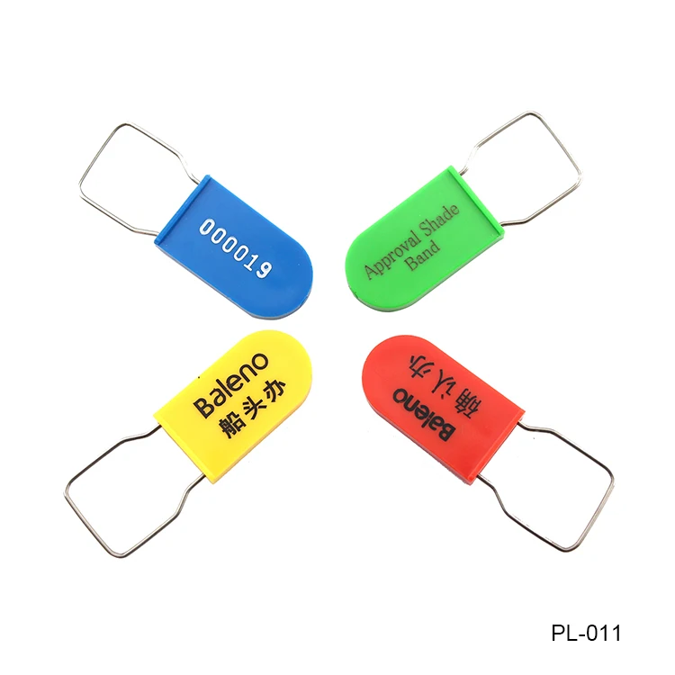 Hot selling customized logo brand water meter courier security padlock container seal aluminum seal plastic seal