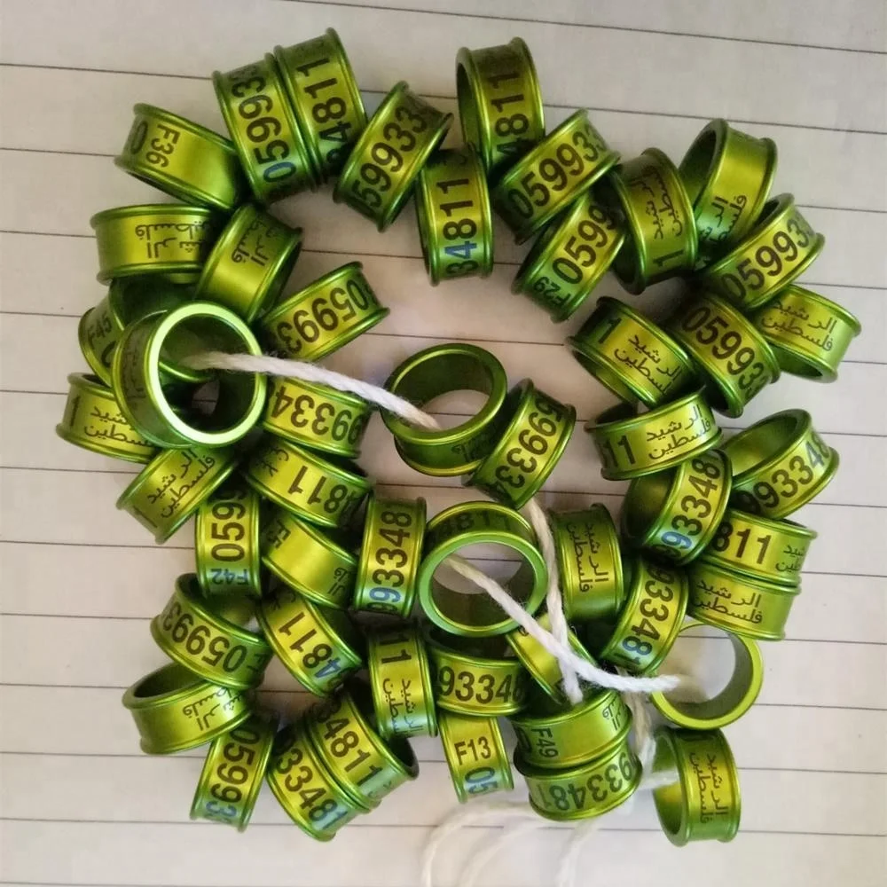  Индивидуальные алюминиевые шайбы для голубей кольца ножек