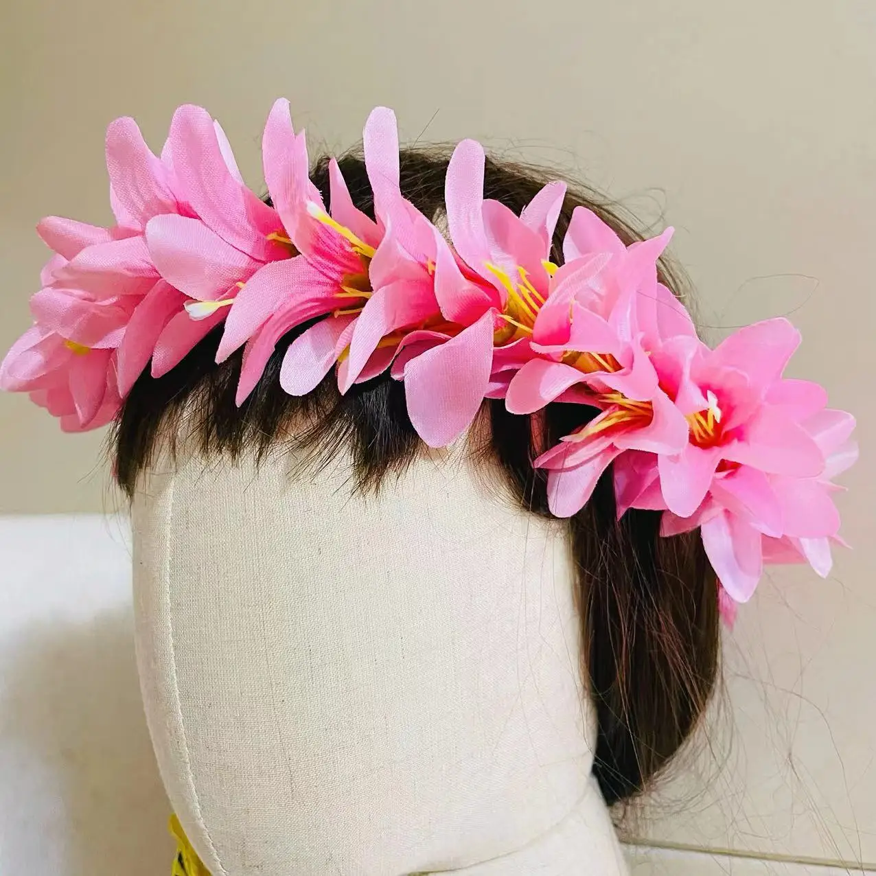 Cloth Lily flowers headleis Artificial tropical flower Island frangipani tiare hibiscus pin comb headband dancing party accessor