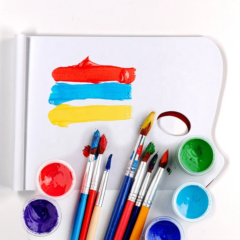 
9x12 Inch, 36 White Sheets, 65gsm,for Oil Paint, Acrylics, Watercolors & Gouache disposable tear-off paper palette 