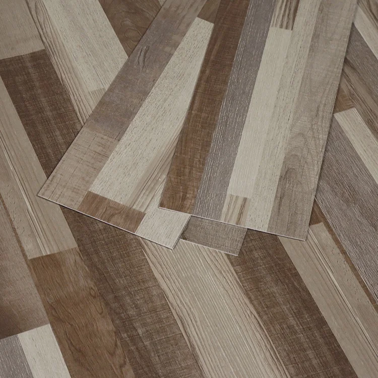 Self Adhesive Vinyl Flooring Plank Waterproof Peel and Stick Tiles Easy Install PVC Plastic Flooring with Glue Down LVT Sticker