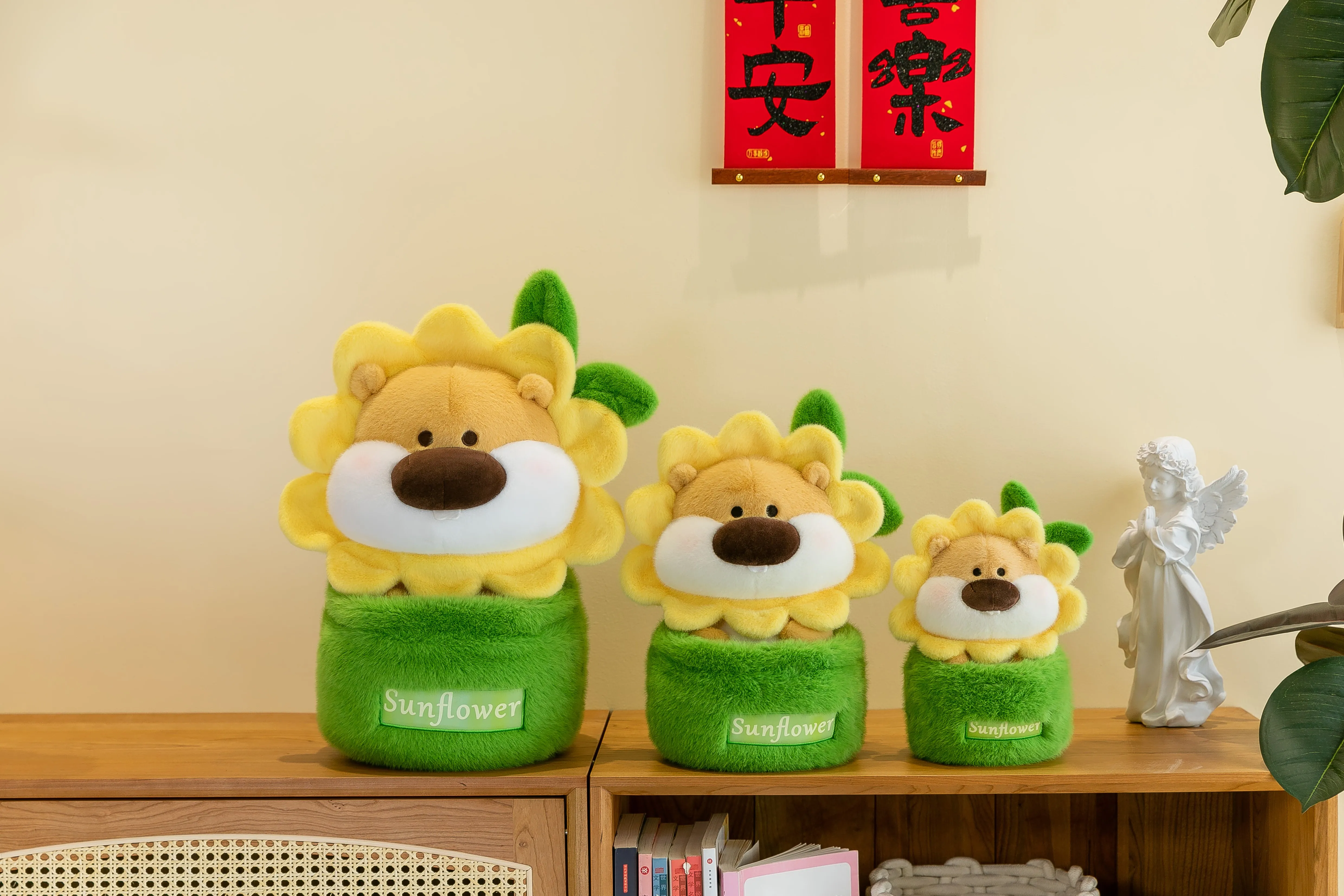 Famicheer Cheap Cute Animal Shape Dog Plush Stuffed Chew Toy With Squeaker