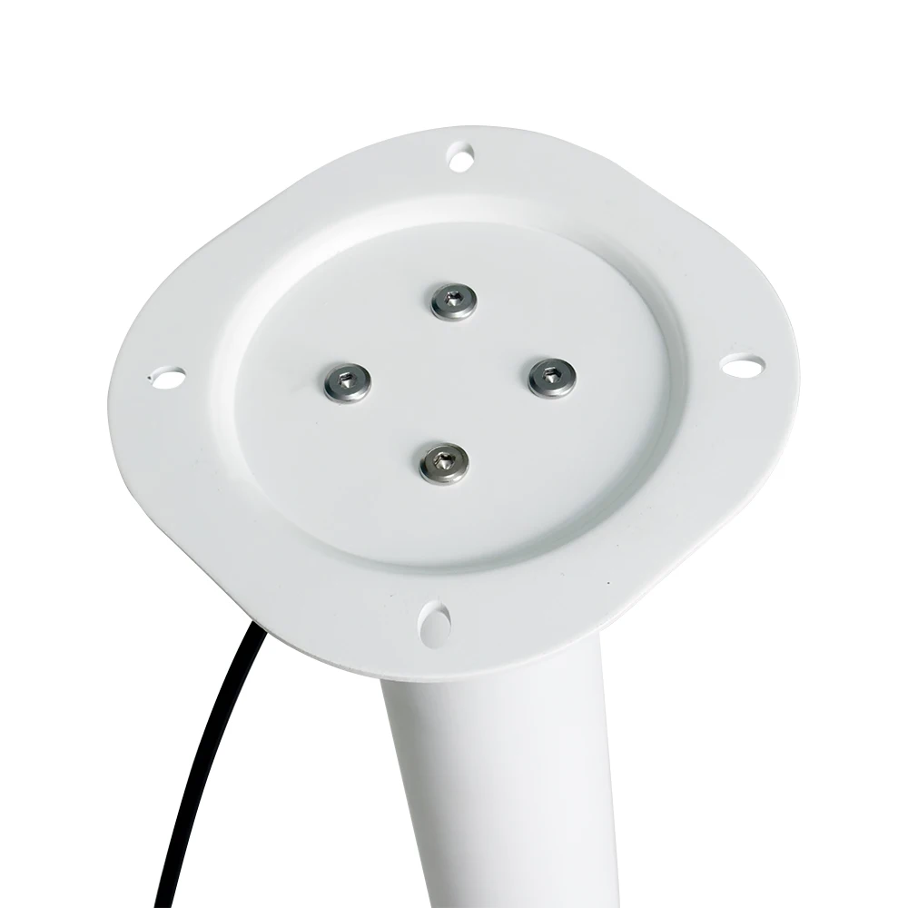 Indoor Furniture Accessories White Aluminum Pneumatic Column Adjustable Height 76mm Round Pipe Metal Table Legs