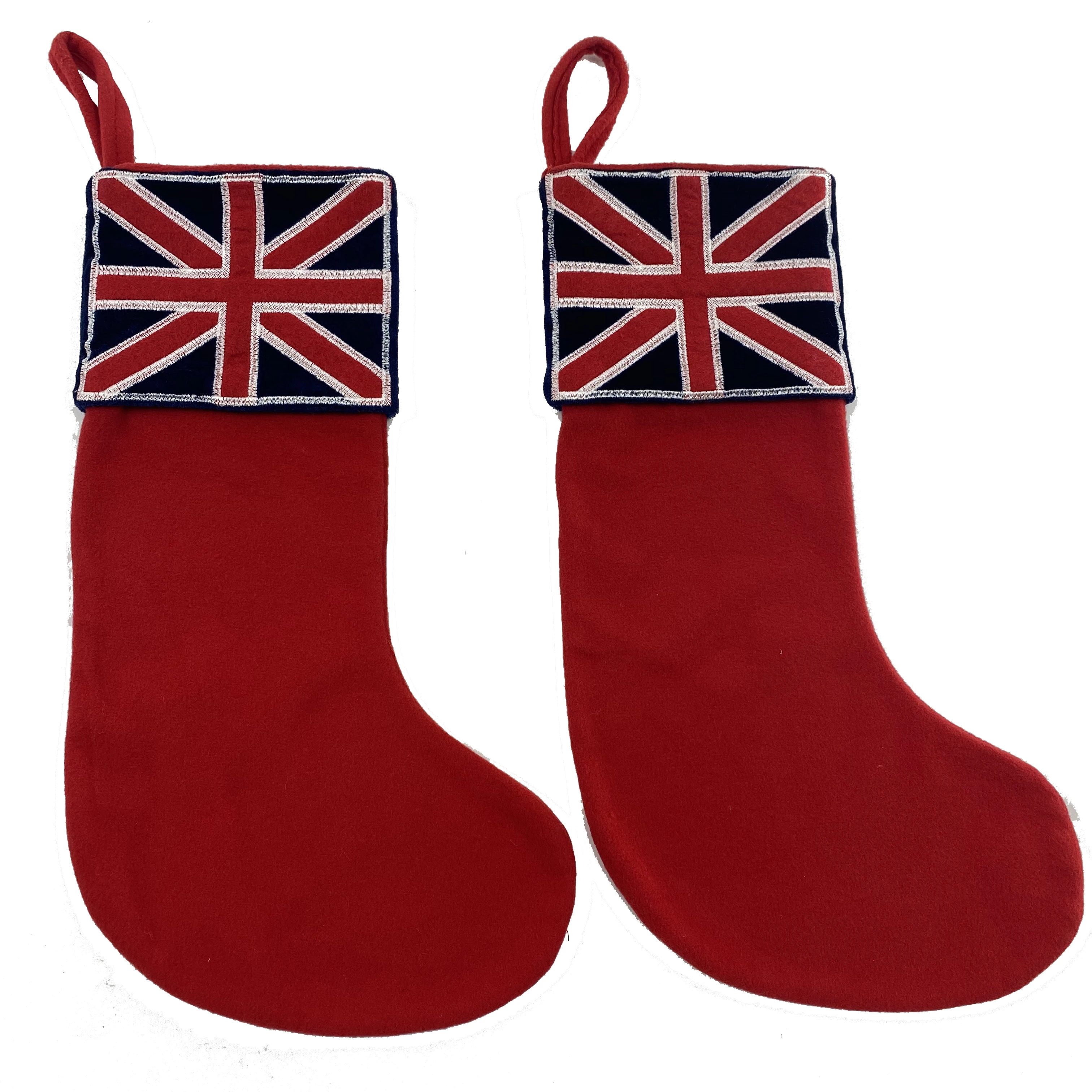 OriginaDot Cute Velvet Kids  Red l Luxury Christmas Stockings