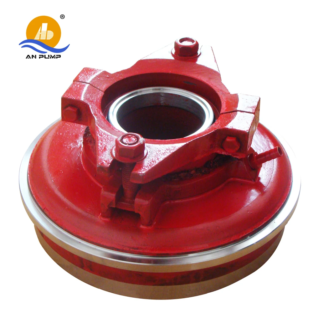 Abrasive slurry pump parts, throat bush