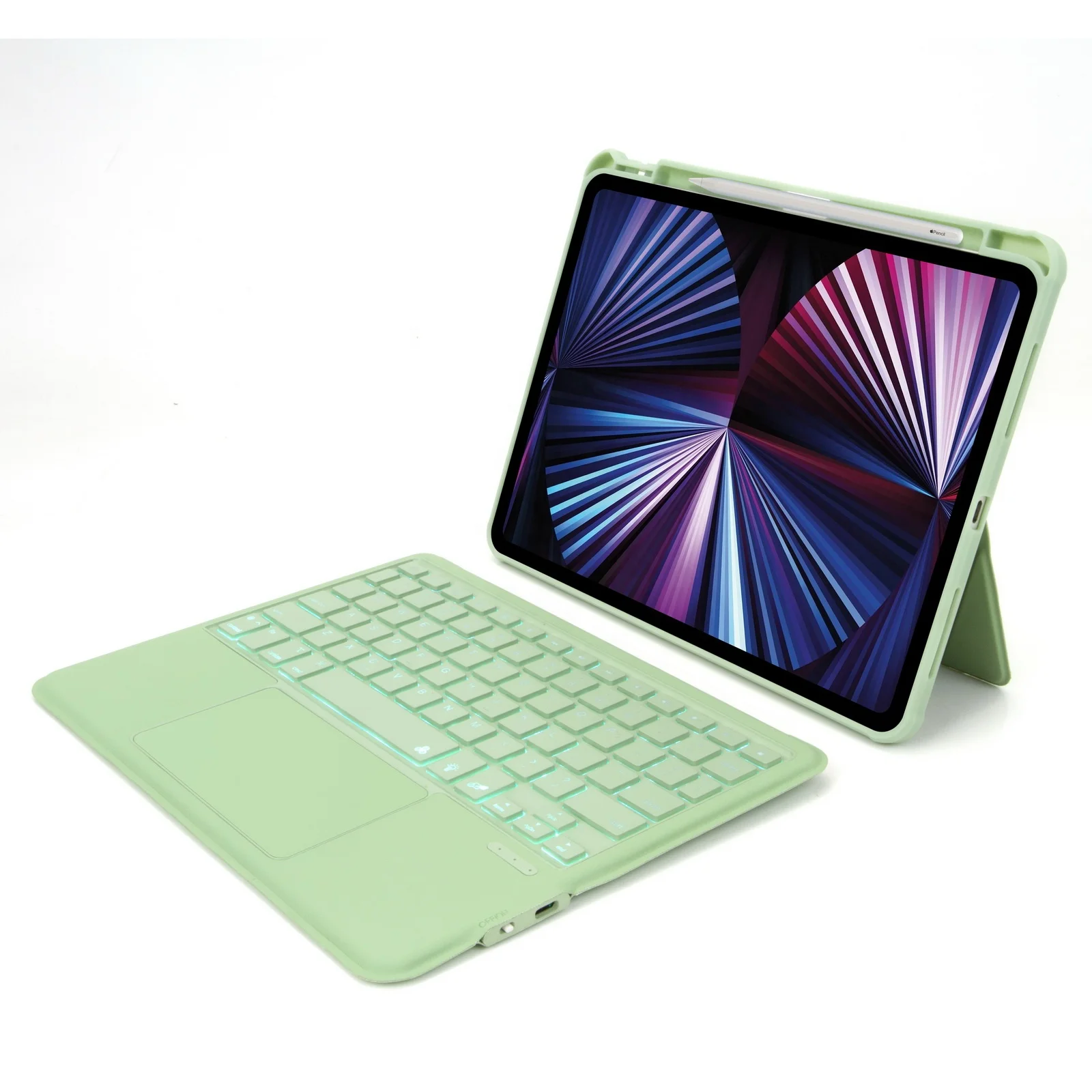 2023 Wholesale detachable PU Leather Pencil Holder Tablet Case BT wireless Keyboard Cover For iPad 11 Pro 12.9 /iPad Air 4 10.9