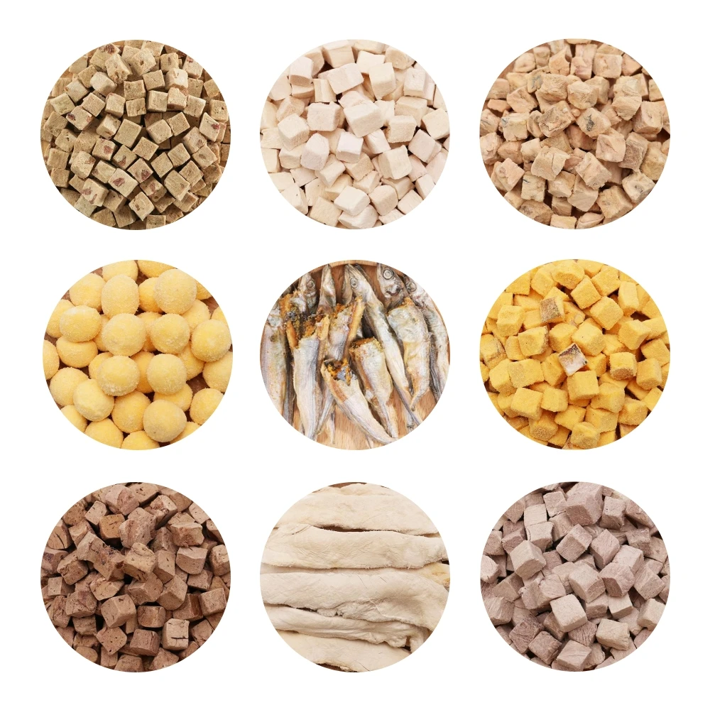Pet Snack Freeze Dried OEM Package Custom Label Mix Multiple Freeze Dried Pet Treats