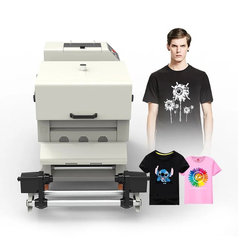 Factory price new style 45cm dtf printer t shirt textile printing machine with dtf powder shaker imprimante dtf 45cm