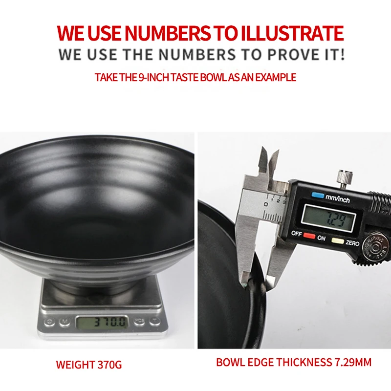 black big noodle restaurant melamine ramen bowl with custom logo