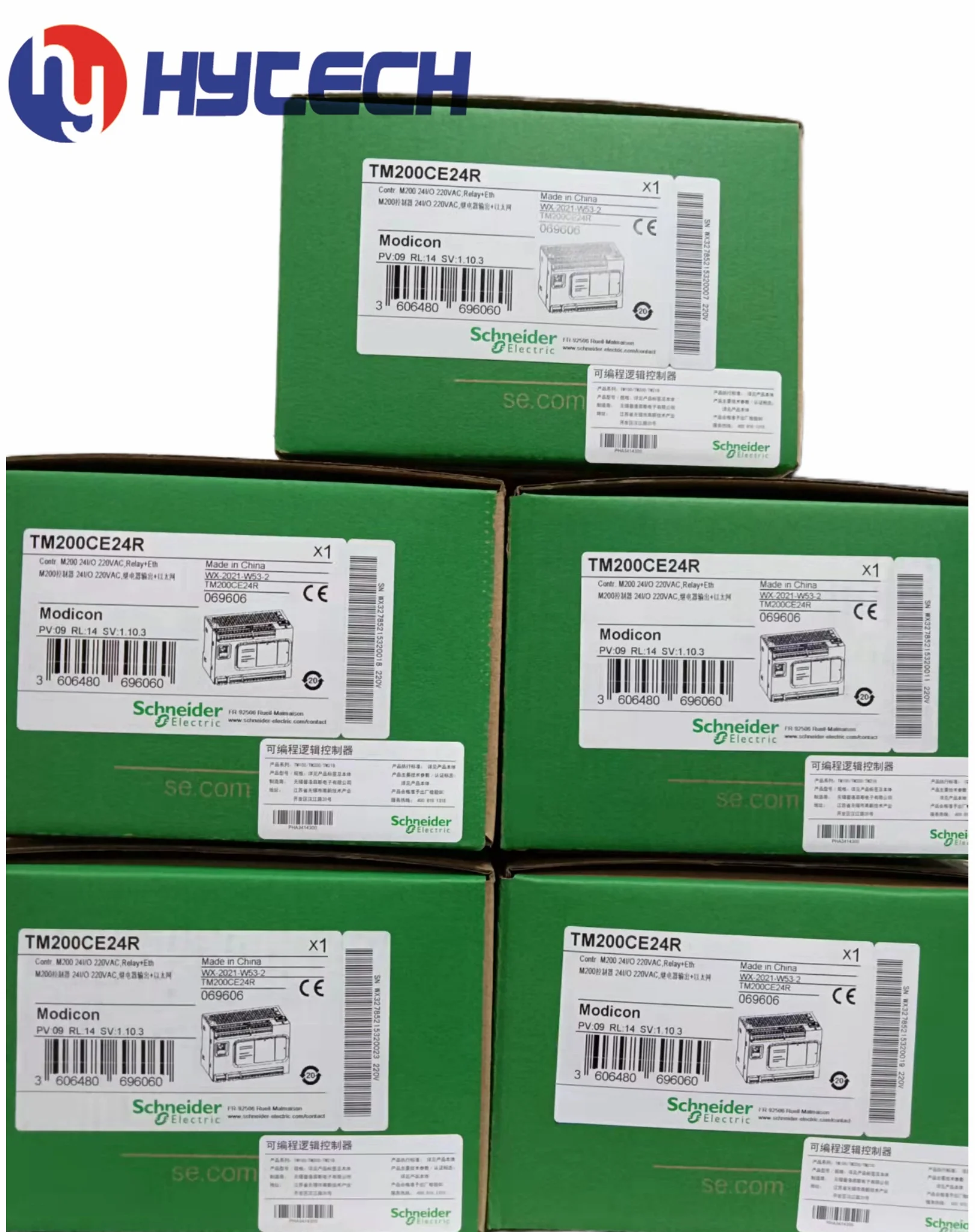 HYTECH Schneider-фирменный интегрированный логический контроллер Modicon M218 PLC 220V AC 16 I/O TM218LDA16DRN