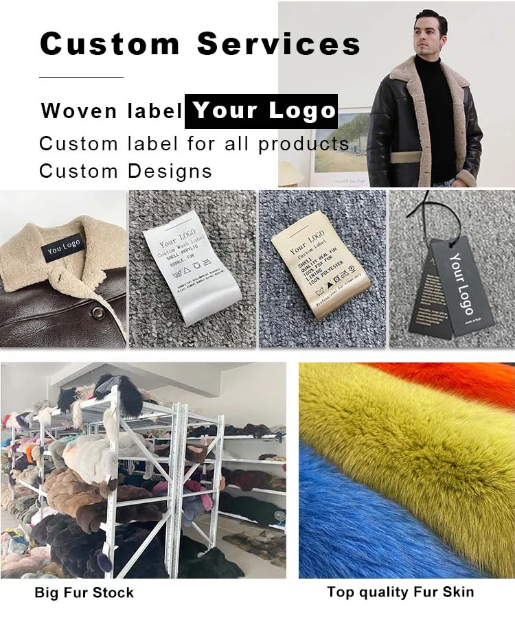 Men Windproof Sheep Shearing Doubleface Real Leather Long Men Genuine Bomber Leather Jacket