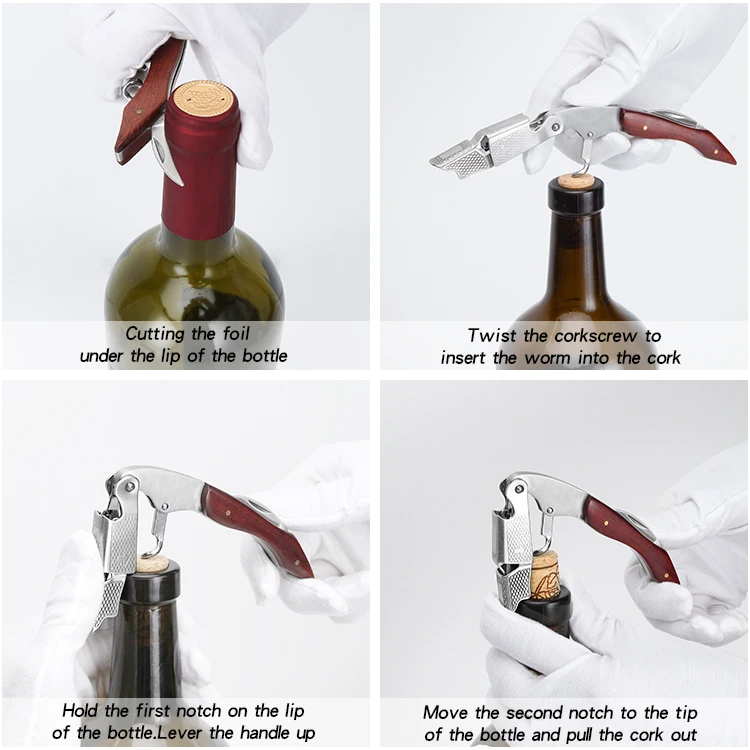 Custom Manufacturer Wine Opener Custom Logo No MOQ Multifunction Stainless Steel Wine Corkscrew