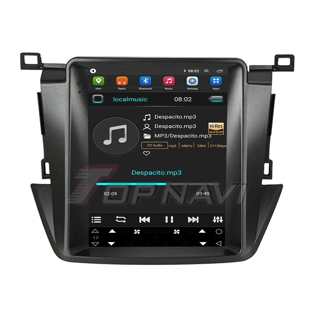 9.7 Inch Tesla-style Android Car Radio For Toyota RAV4 2014 2018 Auto Stereo Multimedia Video Music Player GPS  Navigator