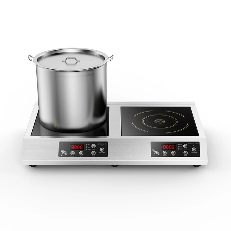 Commercial 3000W Induction Cooker Double Burner