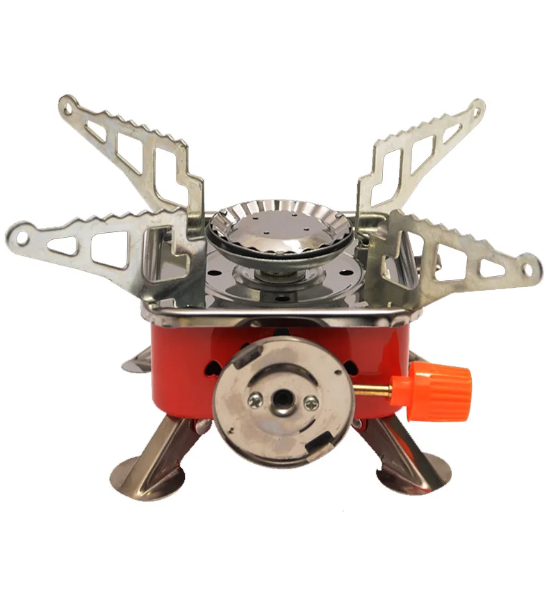 Heating Boiling Water Portable Camping Mini Windproof Camping cooking Butane Adapter for Outdoor Hiking Picnic Butane Gas stove