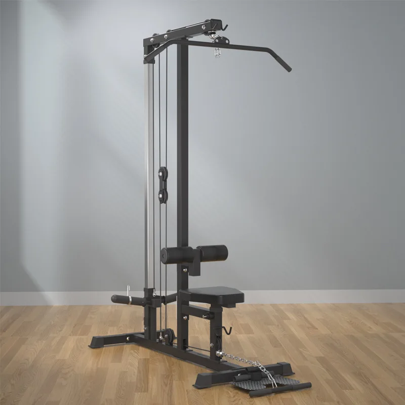 High Strength Metal Fitness Equipment Multi-Combination Squat Rack with Pull-Up Banner Stands & High Lat Pull-Down Bar Machine