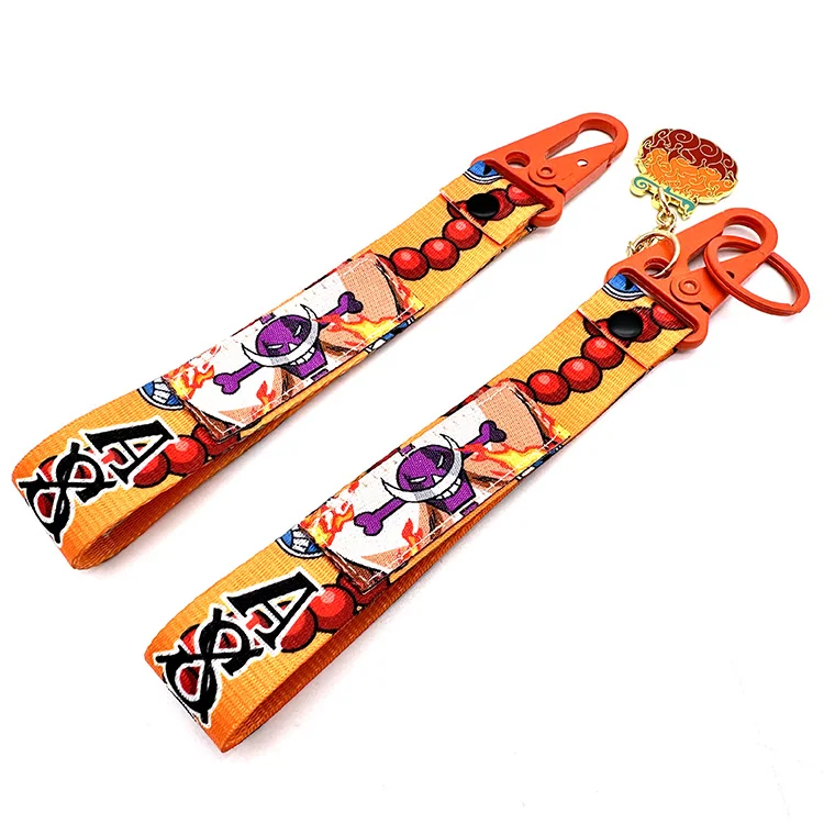 YYX Anime Keychain Wholesale Custom Woven Fabric Logo Keychain With Pendant Charms Anime Cartoon Keychain For Promotion