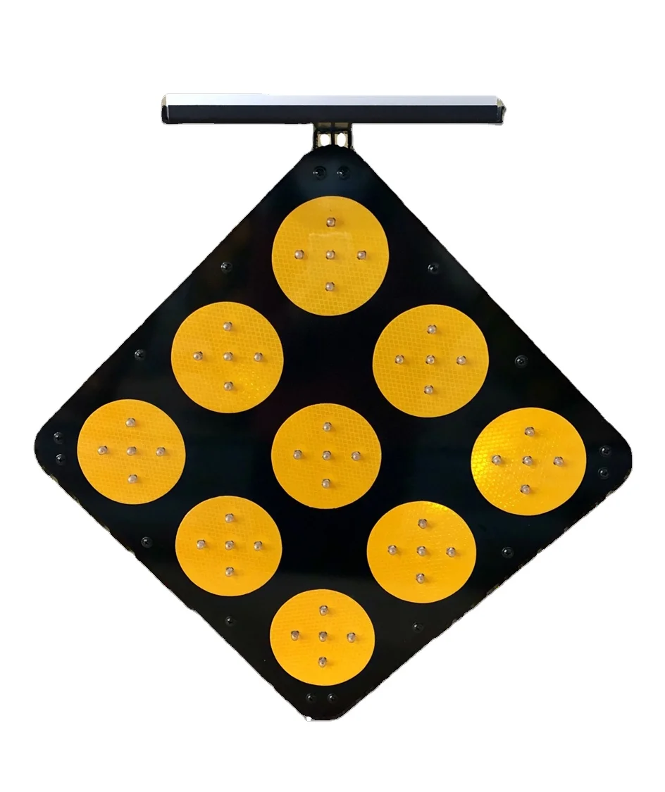 Solar LED Nine-Flash Traffic Warning Signal