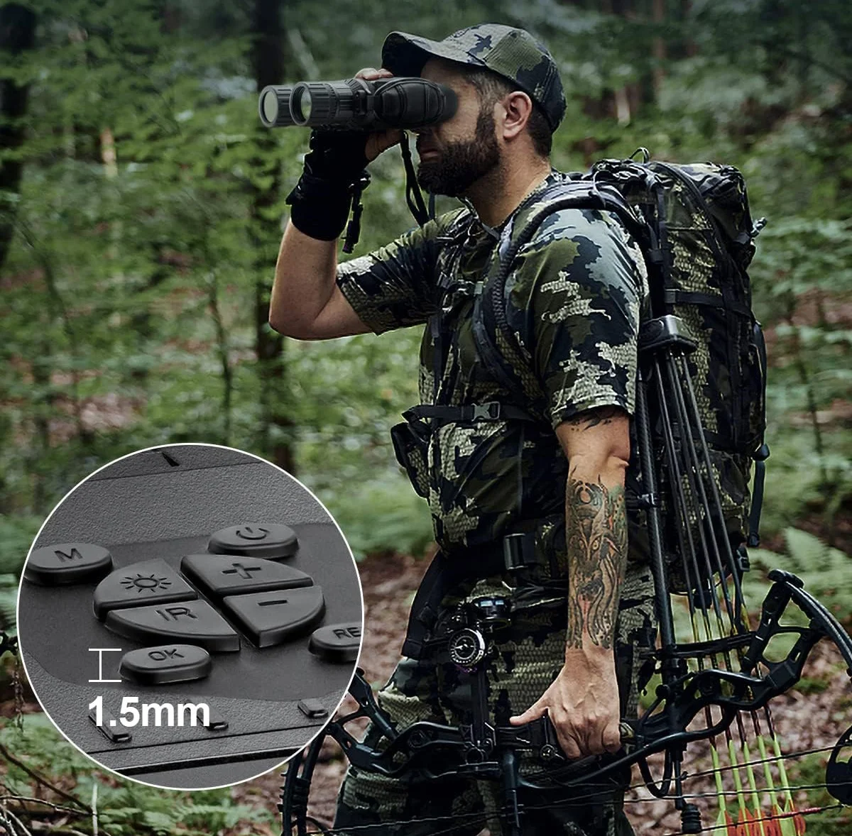 Wifi Camera OLED Screen C640 Hd Digital Video Recorder Night Vision Thermal Binoculars With Digital Camera