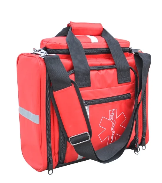 Waterproof Red doctor EMT medical gear carry on bag