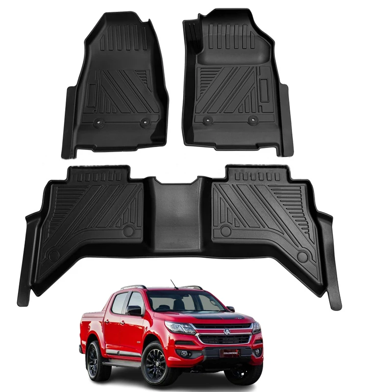 Для Holden Colorado Z71 2016-2020 RHD TPE Резиновый нескользящий Водонепроницаемый черный автомобильный коврик 4x4 аксессуары
