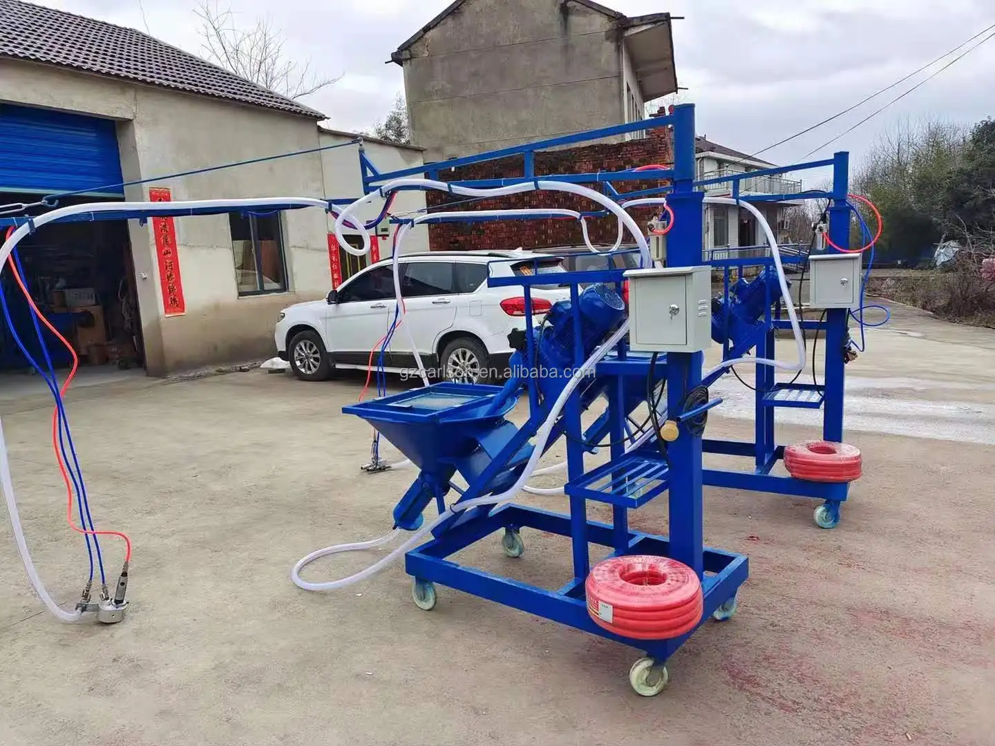 Automatic Mortar Sprayer GRC Spray Machine with Mixer Grc Glass Fiber Yarn Spraying Equipment