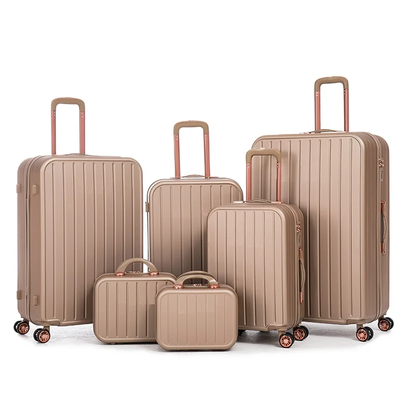 Wholesale Custom Print Hardshell Carry-On Trolley Suitcases Travelling Bags Luggage Travel Set