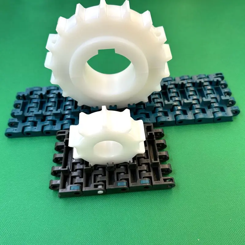 Modular plastic mesh belt machining chain wheel conveyor belt