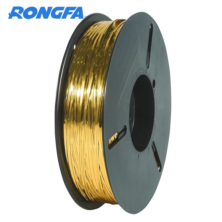 Factory 4mm x 1000 meters roll PET gold color Candy food bag spool metal wire roll magnetic sealed twist ties/bread twist tie