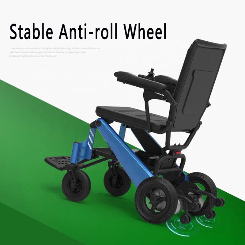 
Aluminum lightweight portable motorized wheel chair travel airport folding power electric wheelchairs for the disabled 