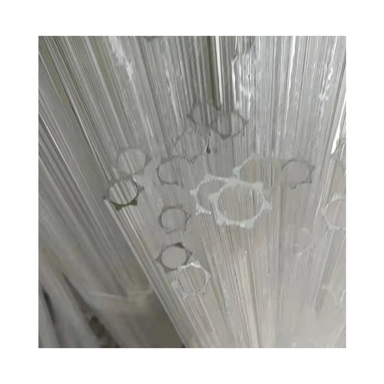 High quality new product hexagon shaped glass stick plum flower glass rod hexagonal plum glass tube