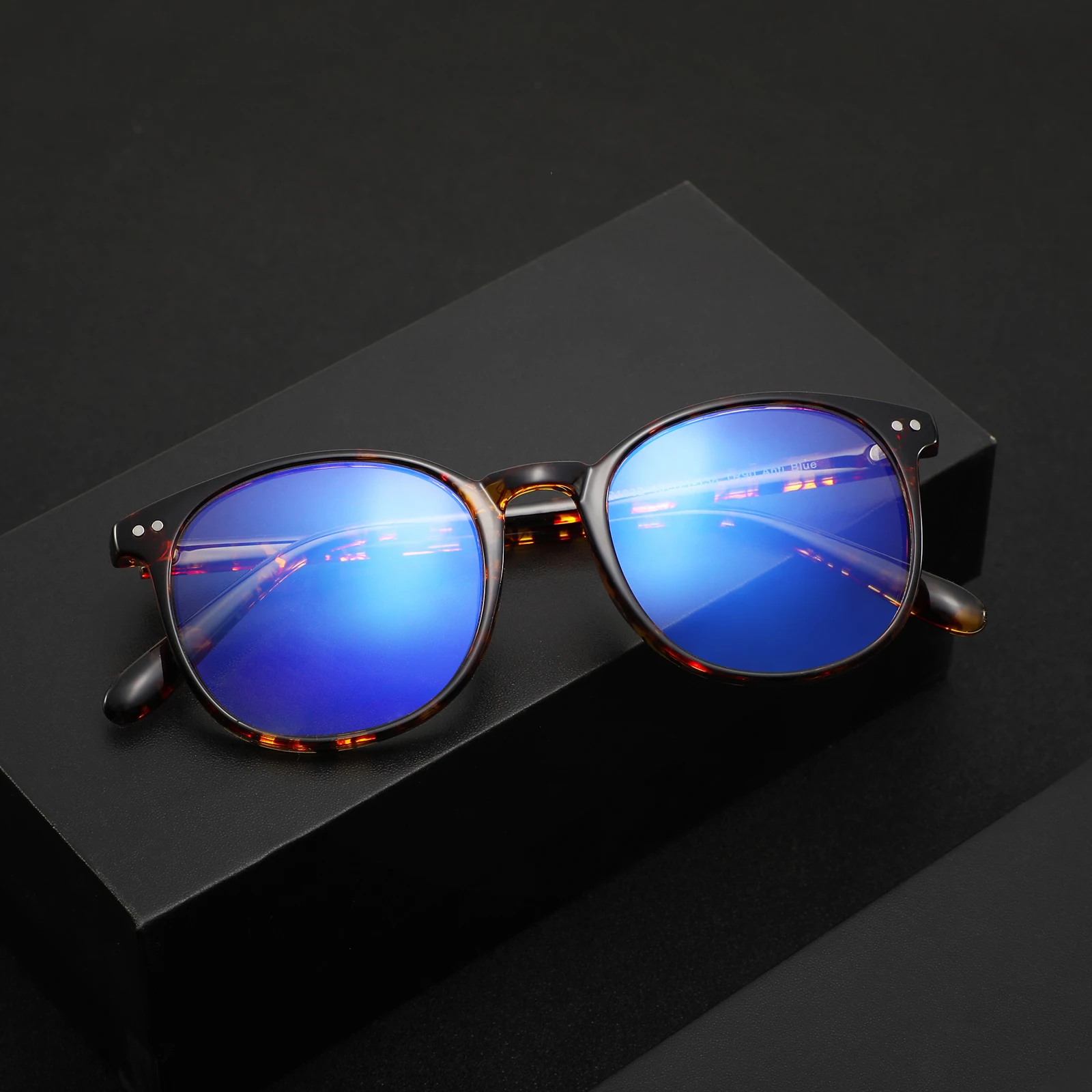 2022 Wholesale  Round  Large size TR90 Anti-Fog Blue Light Blocking Glasses for Eye Protection