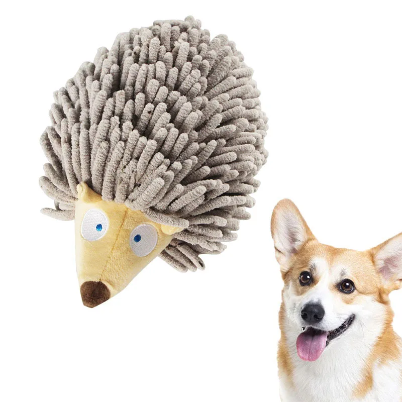 Novelty Present Pets Recyclable Fancy Puppy Interactive Tibetan Food Soft Chewy Snuffle  Pet Plush Squicky Toy