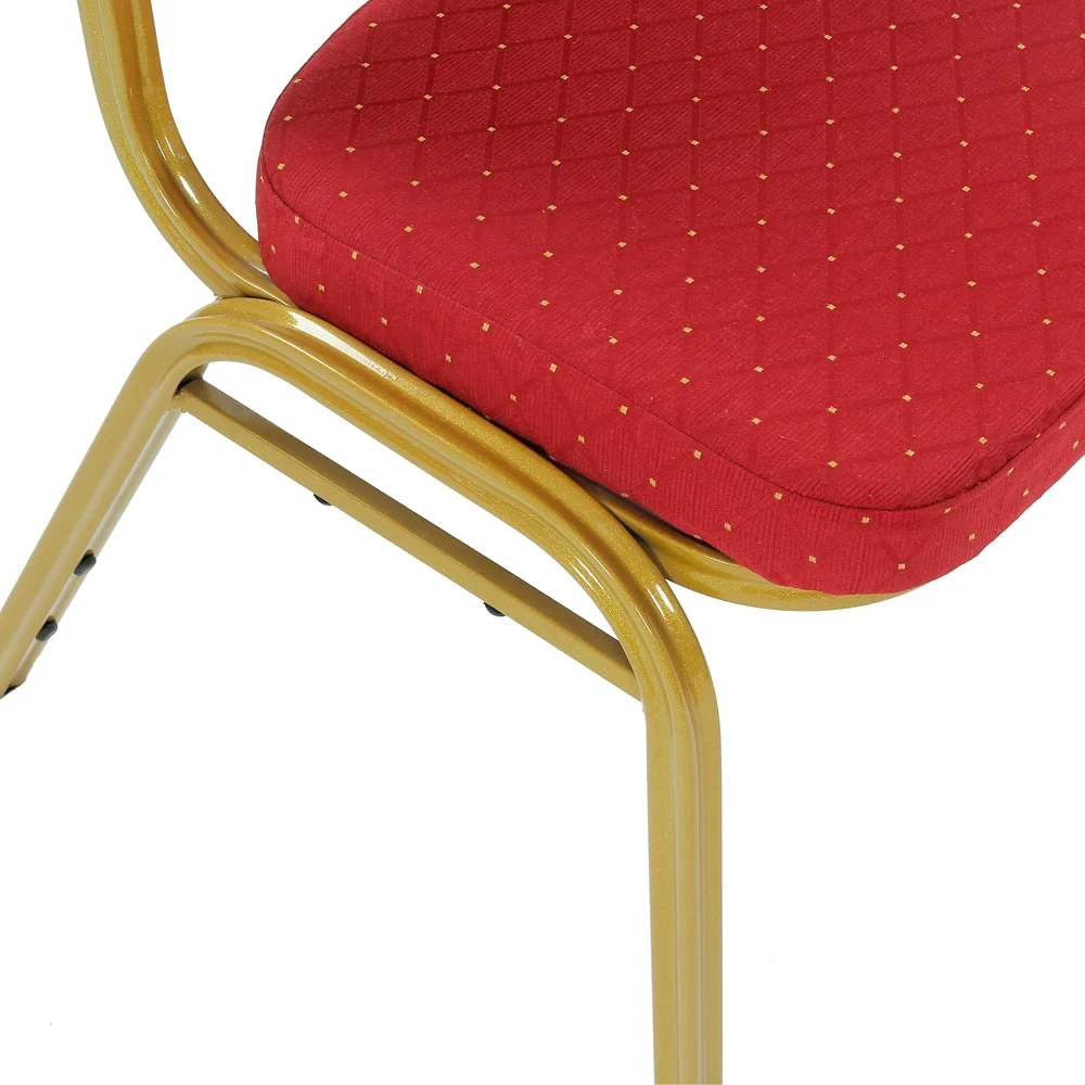 modern stackable stacking metal frame velvet wedding event furniture royal banquet chair