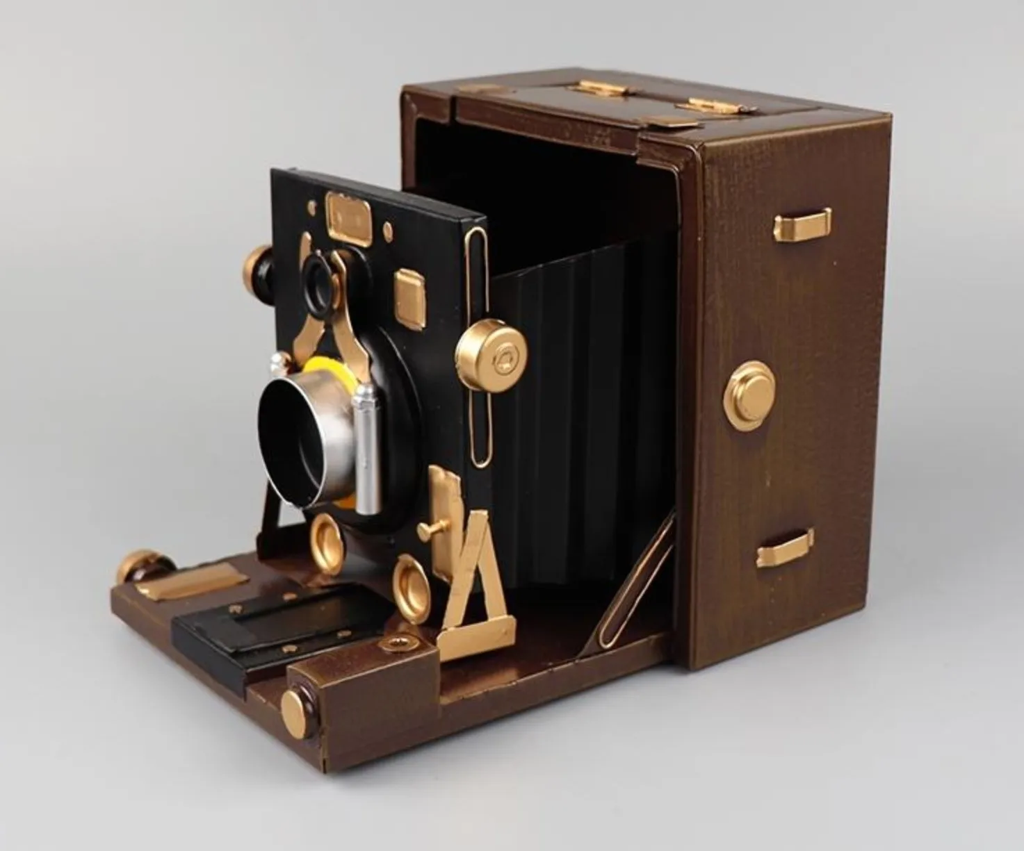 Retro old fashioned decorhome decore camera model mini iron decoration crafts