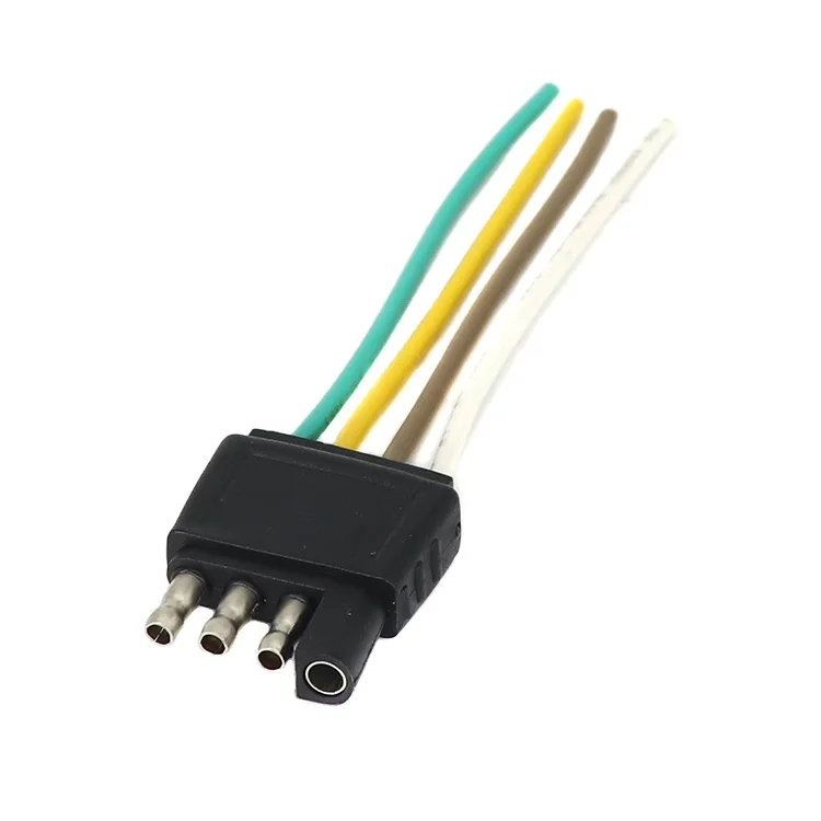 Youye Customized 4 Way Auto Cable Assembly Flat Truck Trailer Wiring Harness