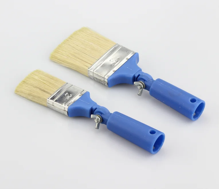 Popular wall paint brush with different bristle shape 100% bristle oil  brushes