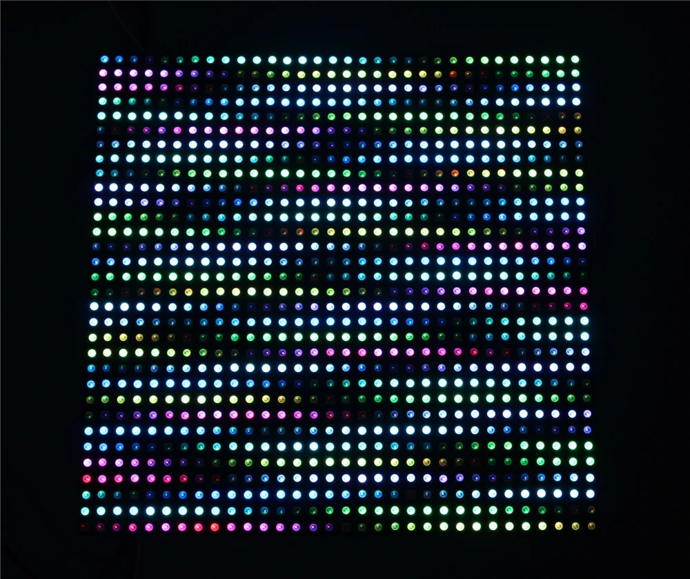Matrix Ws2812b Digital Flexible Programmed Pixel Display Panel Led Screen SMD5050 Sk6812 Full Color RGB Color Changing 30*30cm